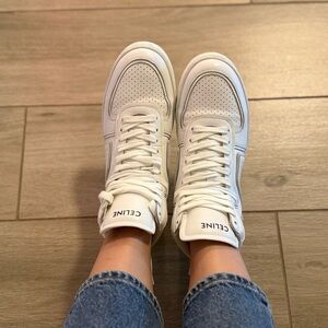 Celine White Leather Sneakers – EU 39 / US Women’s 8.5 – Excellent Condition